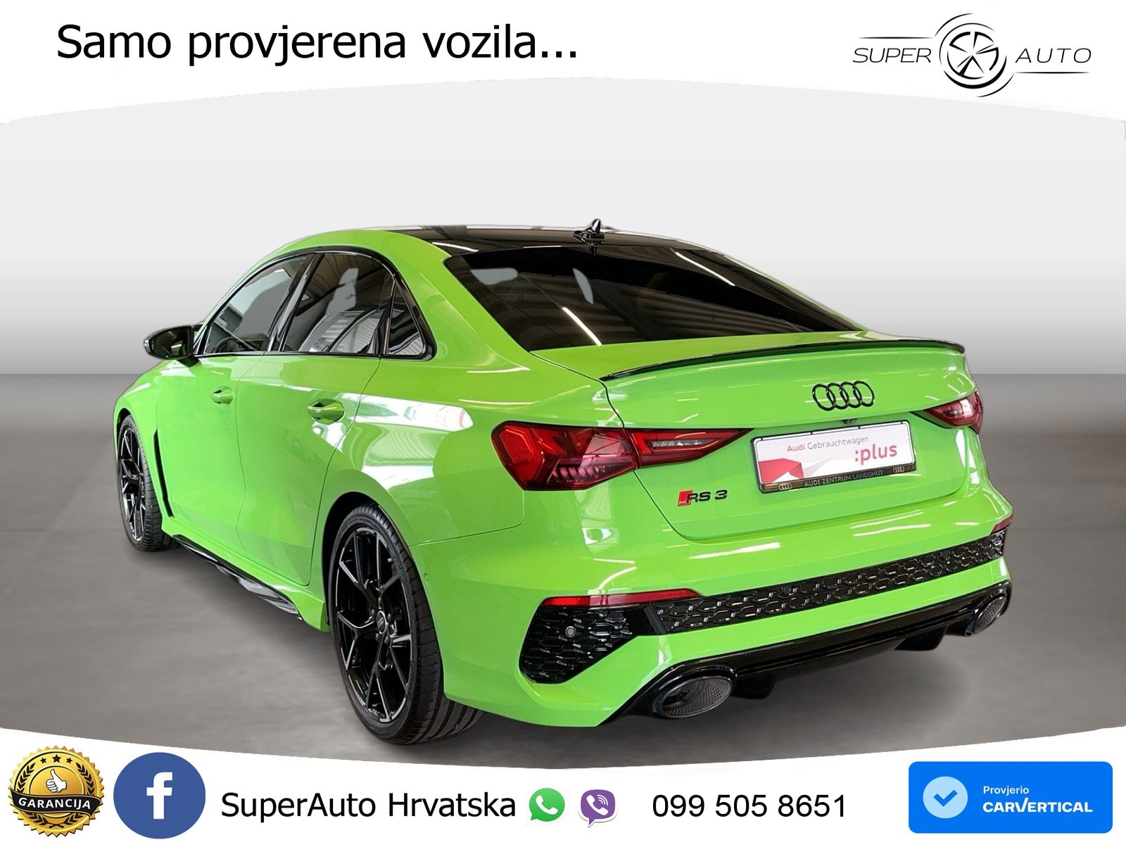 Audi RS3 Sedan 2.5 TFSI (400 KS) quattro S tronic LED+GR SJED+ACC