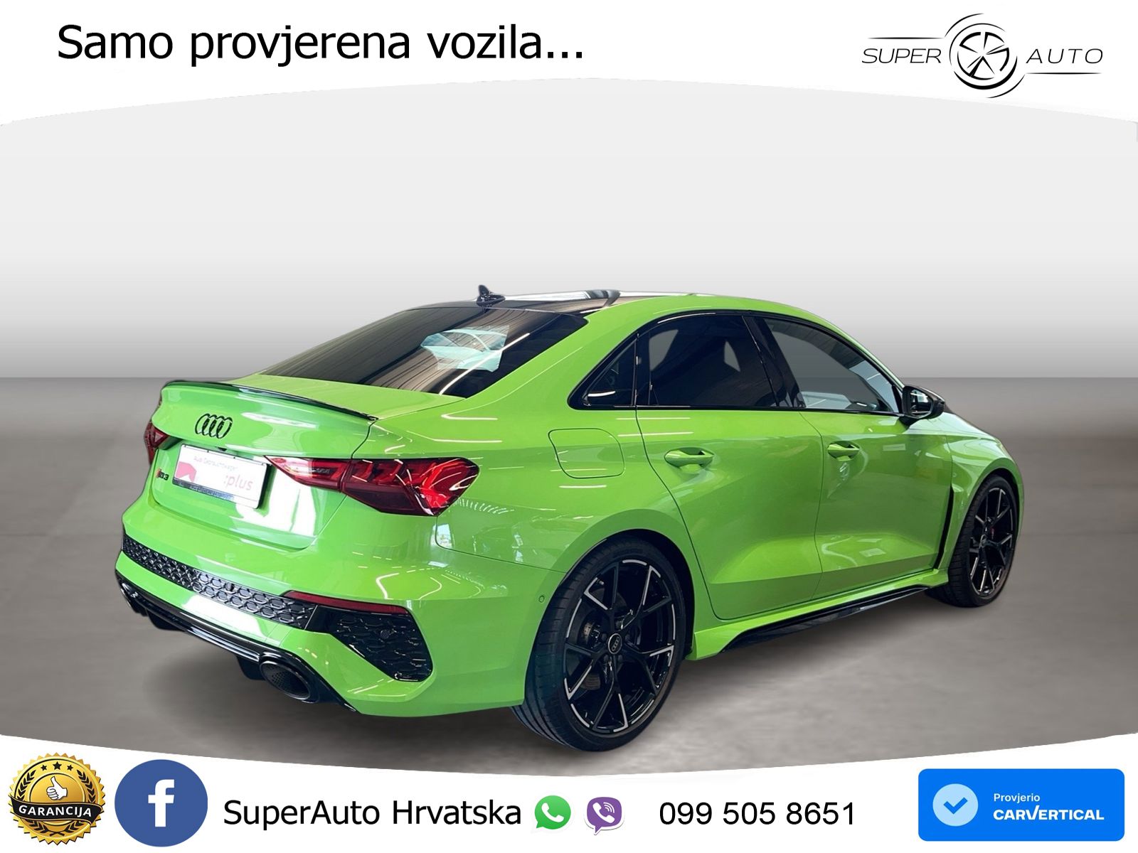 Audi RS3 Sedan 2.5 TFSI (400 KS) quattro S tronic LED+GR SJED+ACC
