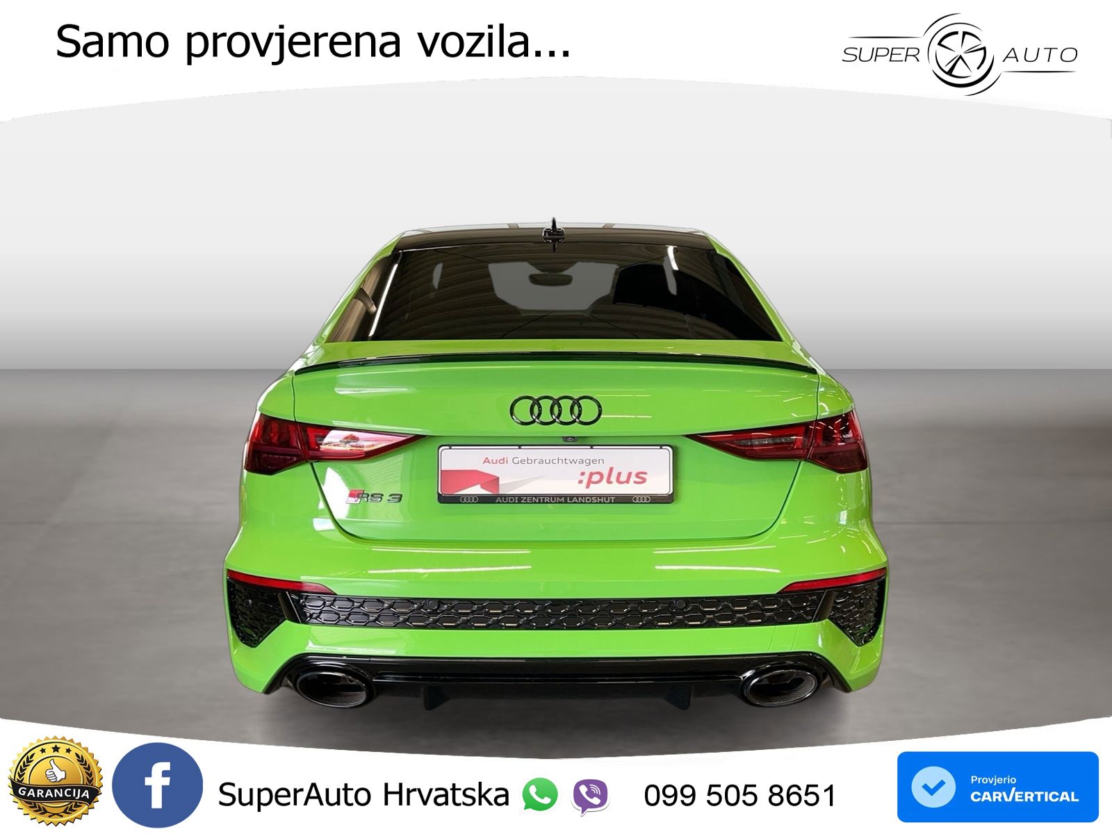 Audi RS3 Sedan 2.5 TFSI (400 KS) quattro S tronic LED+GR SJED+ACC