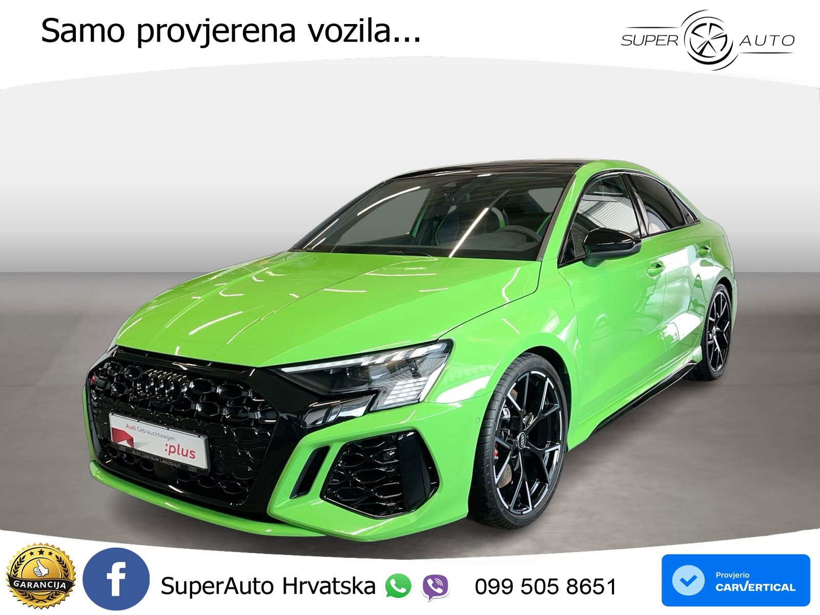 Audi RS3 Sedan 2.5 TFSI (400 KS) quattro S tronic LED+GR SJED+ACC