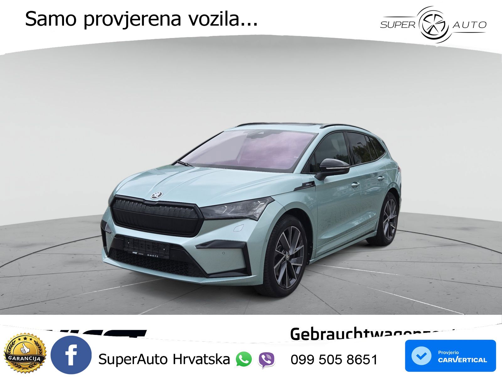 Škoda Enyaq iV 80 82 kWh (204 KS) SportLine LED+GR SJED+ACC