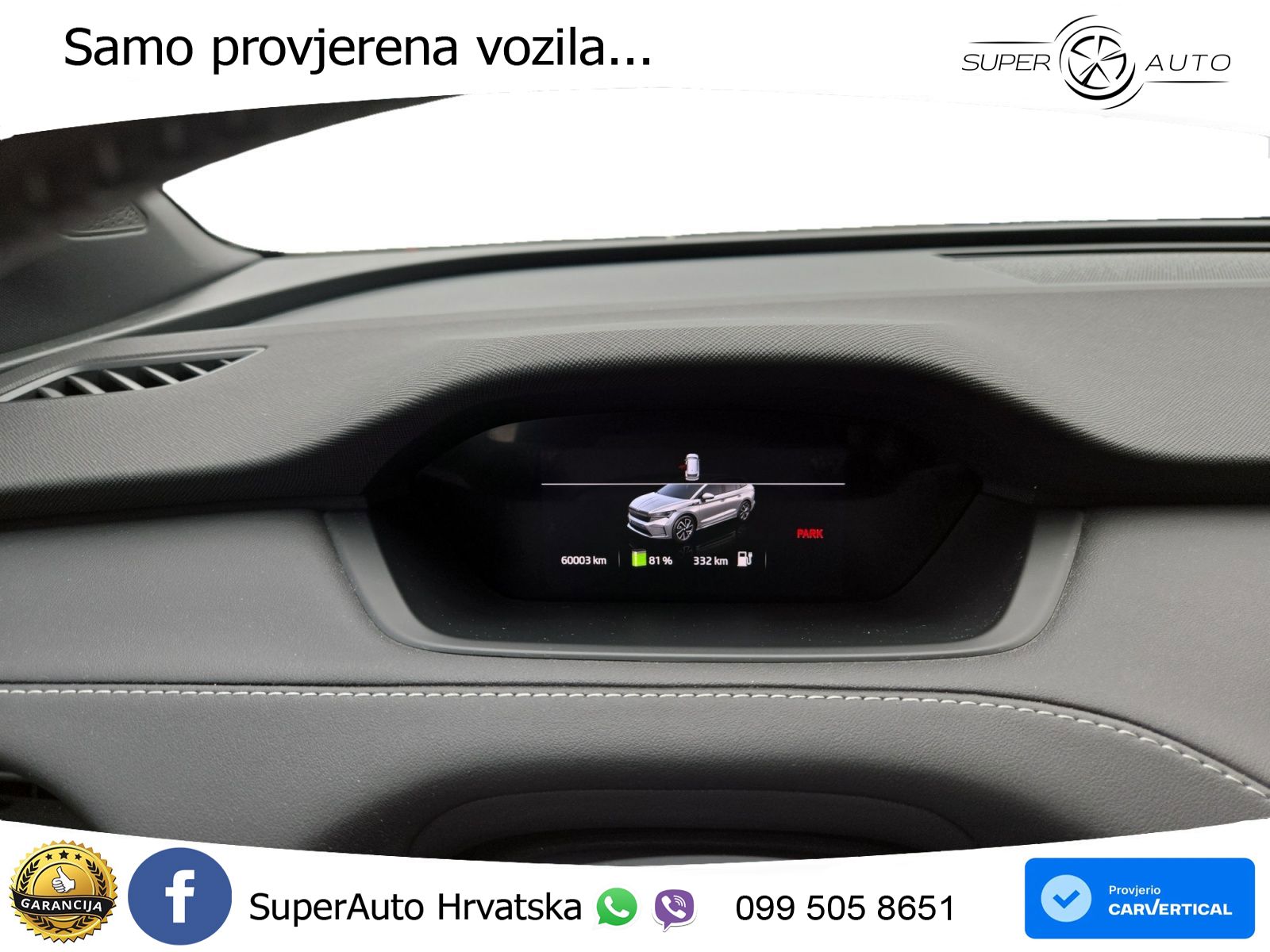 Škoda Enyaq iV 80 82 kWh (204 KS) SportLine LED+GR SJED+ACC