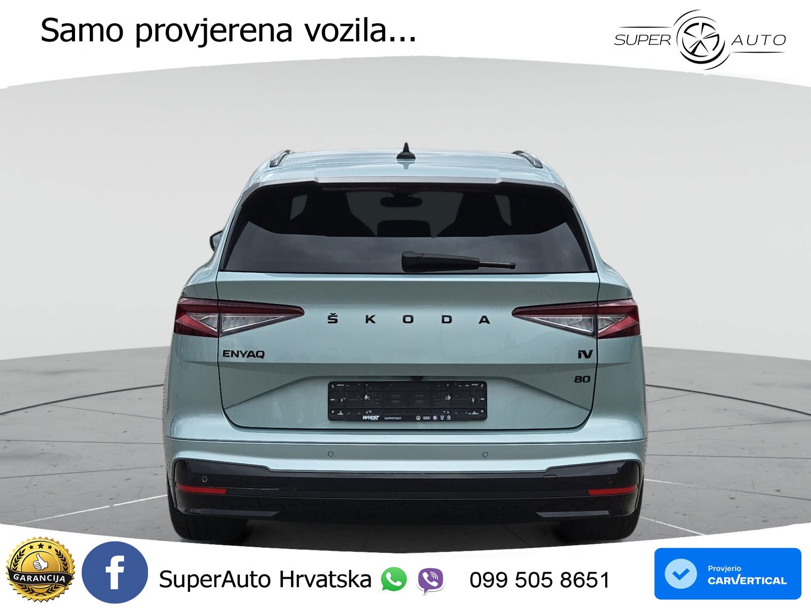 Škoda Enyaq iV 80 82 kWh (204 KS) SportLine LED+GR SJED+ACC