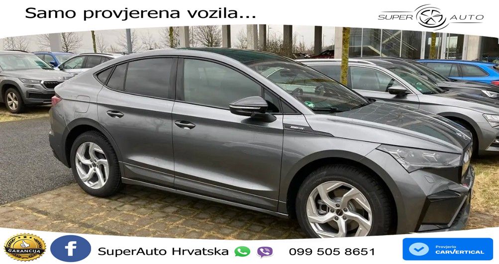 Škoda Enyaq Coupe iV 80 82 kWh (204 KS) SportLine LED+GR SJED+ACC