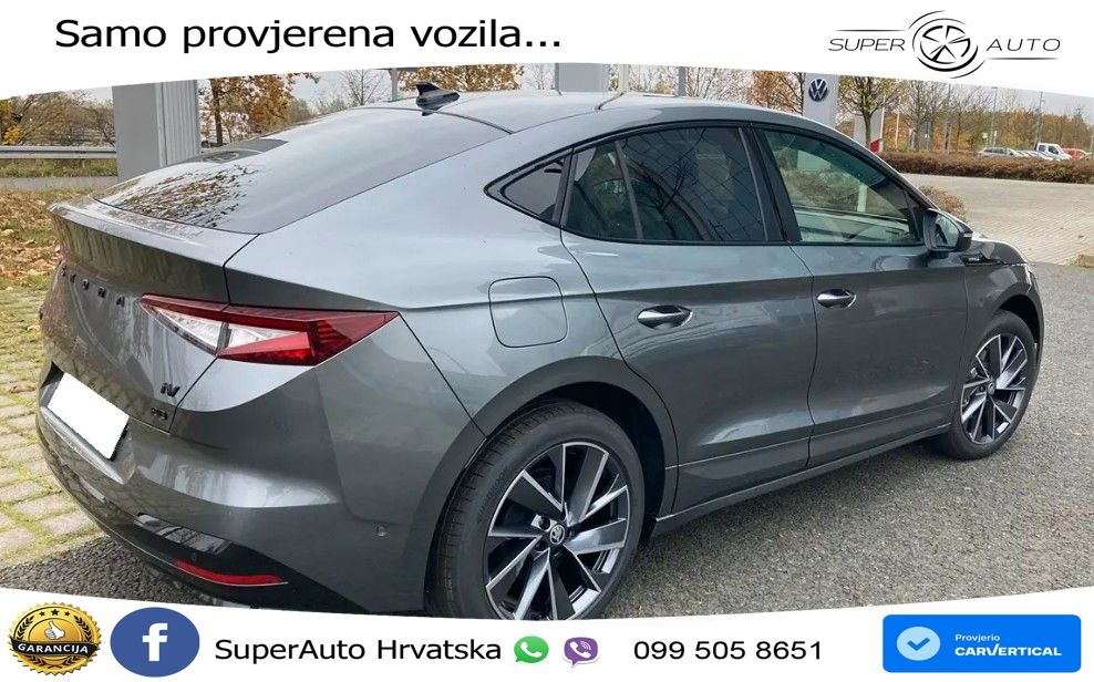 Škoda Enyaq Coupe iV 80 82 kWh (204 KS) SportLine LED+GR SJED+ACC