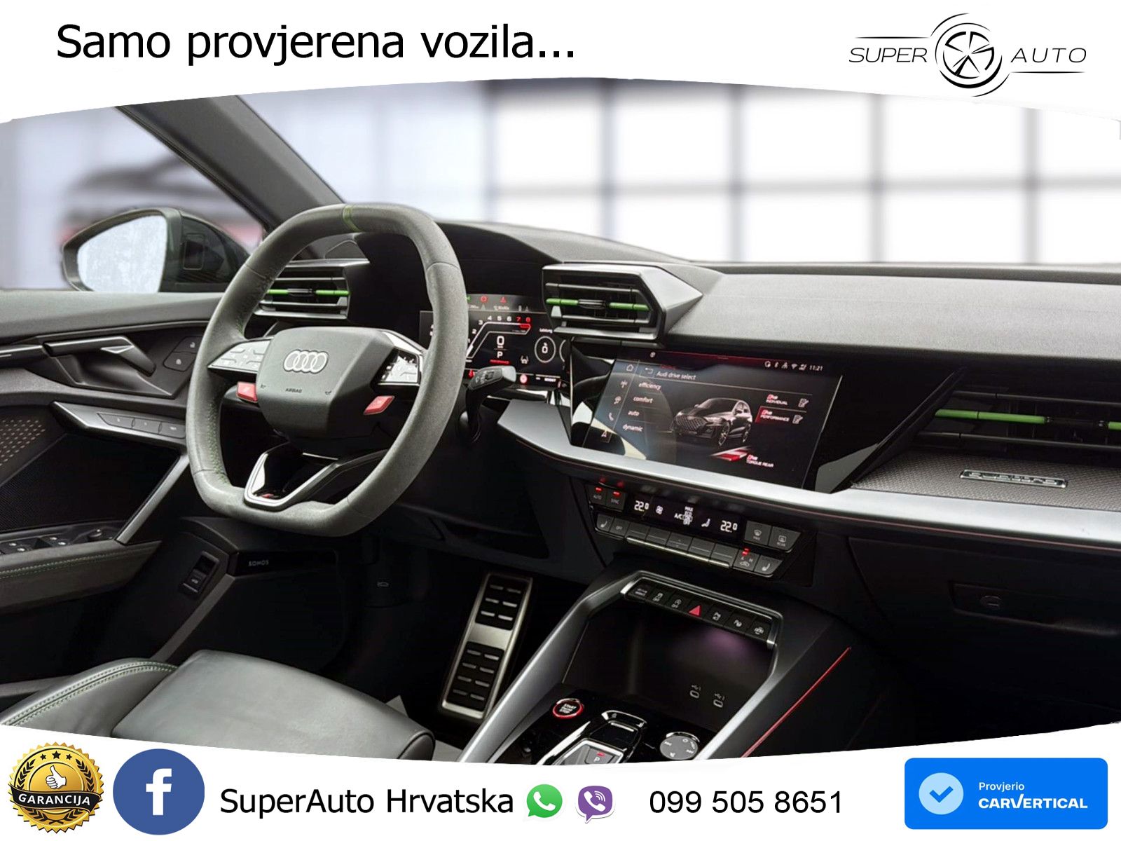 Audi RS3 Sedan 2.5 TFSI (400 KS) quattro S tronic LED+GR SJED+ACC