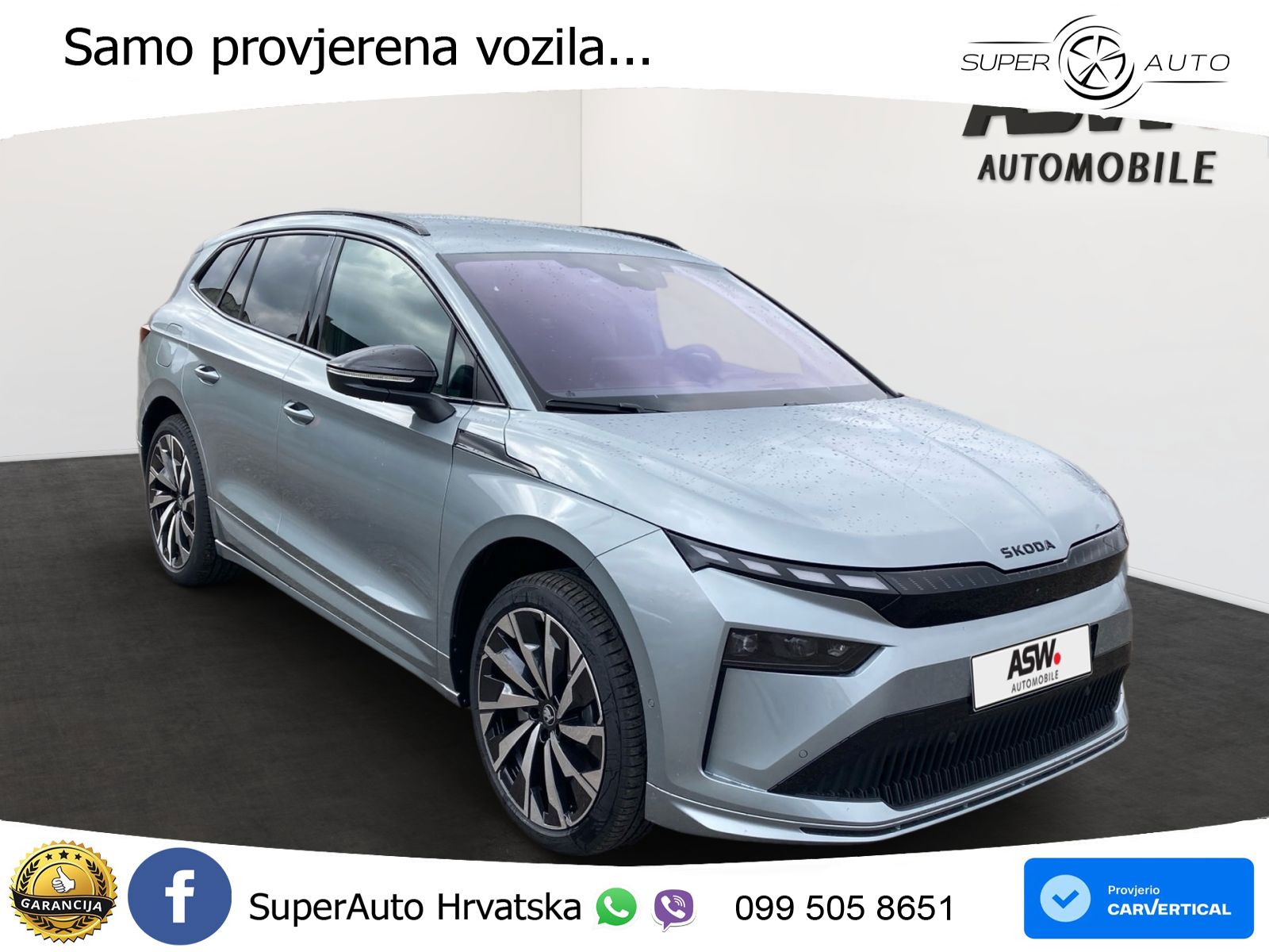 Škoda Enyaq 85 82 kWh (286 KS) SportLine LED+GR SJED+ACC