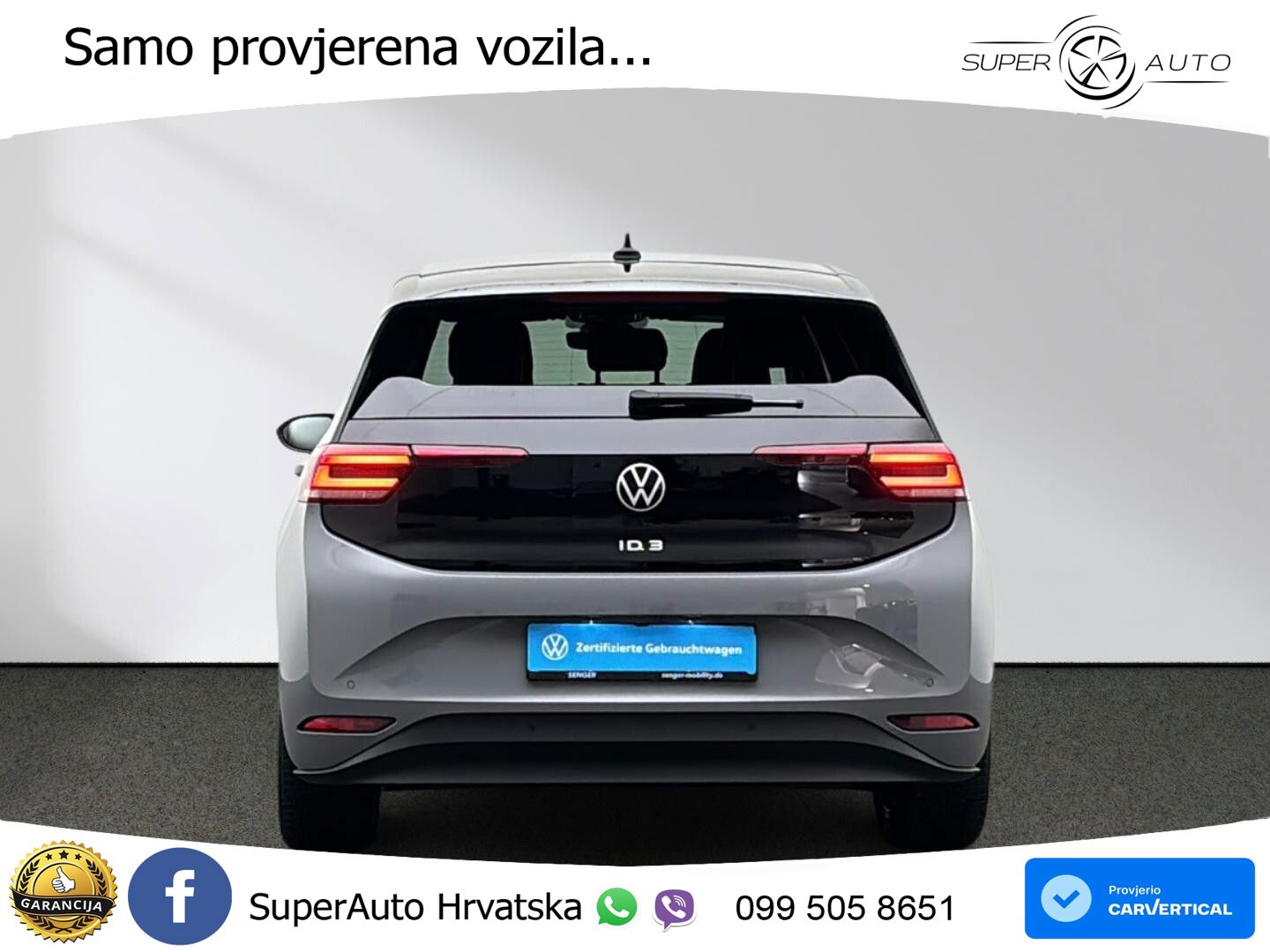 Volkswagen ID.3 Pro 62 kWh (204 KS) LED+GR SJED+ACC