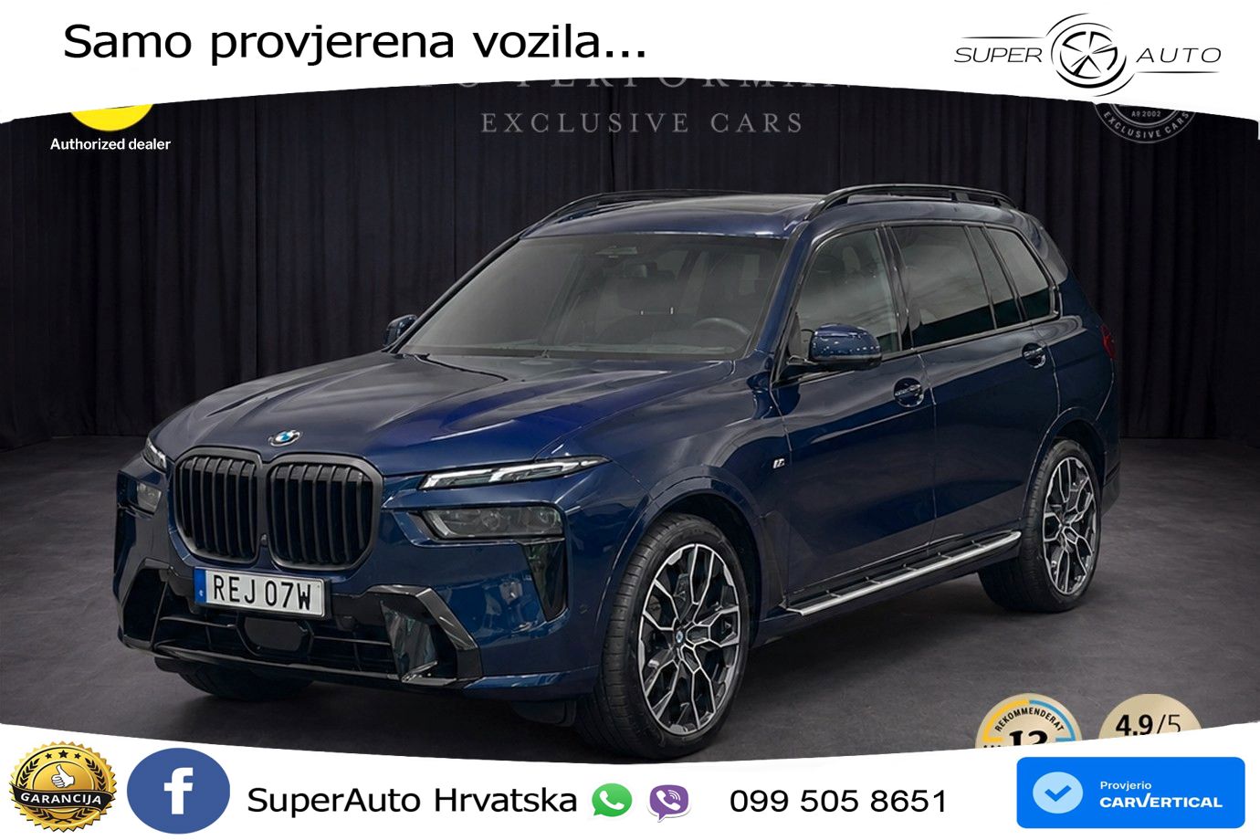 BMW X7 40d (352 KS) xDrive Steptronic M Sport LED+ACC