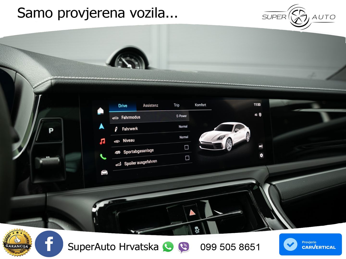 Porsche Panamera 4 2.9 V6 (470 KS) E-Hybrid PDK ACC+HEAD+4xGR SJED+360+PANO
