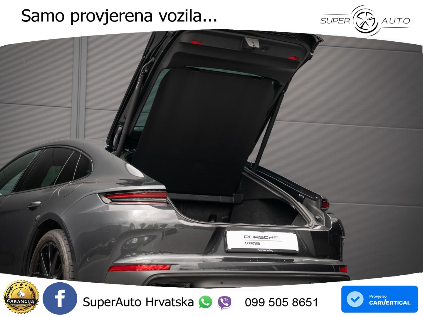 Porsche Panamera 4 2.9 V6 (470 KS) E-Hybrid PDK ACC+HEAD+4xGR SJED+360+PANO