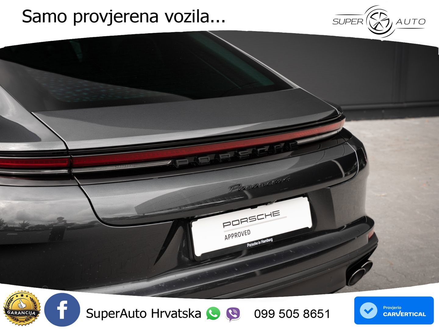Porsche Panamera 4 2.9 V6 (470 KS) E-Hybrid PDK ACC+HEAD+4xGR SJED+360+PANO