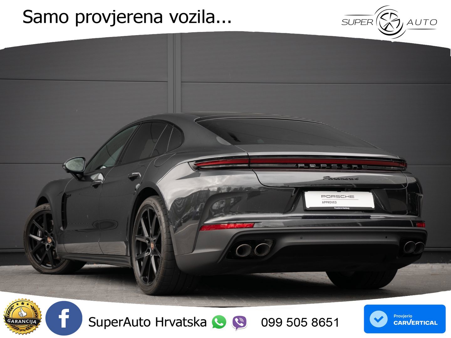 Porsche Panamera 4 2.9 V6 (470 KS) E-Hybrid PDK ACC+HEAD+4xGR SJED+360+PANO