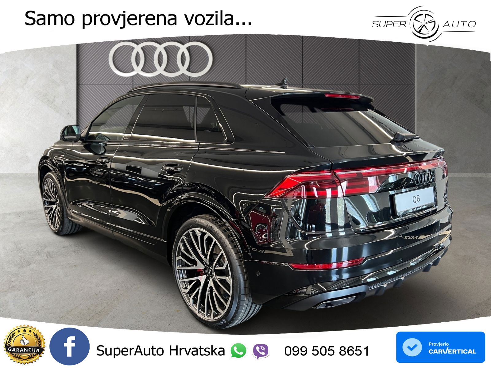 Audi Q8 50 TDI V6 (286 KS) quattro Tiptronic S line LED+GR SJED+ACC