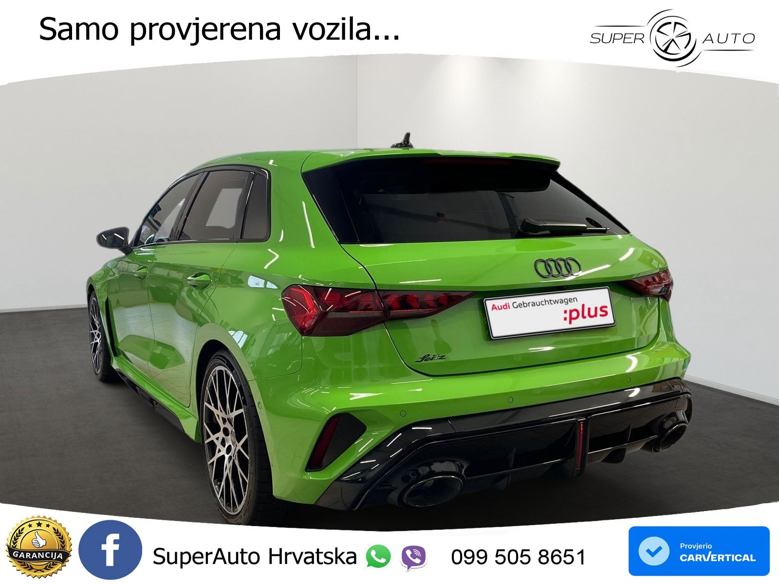 Audi RS3 Sedan 2.5 TFSI (400 KS) quattro S tronic LED+GR SJED+ACC