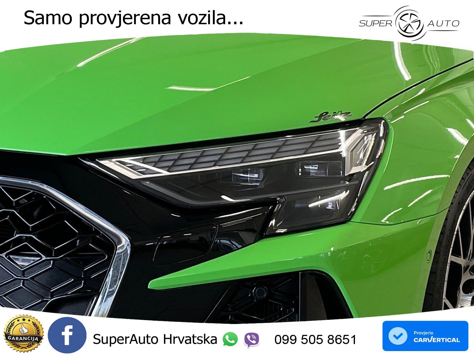 Audi RS3 Sedan 2.5 TFSI (400 KS) quattro S tronic LED+GR SJED+ACC