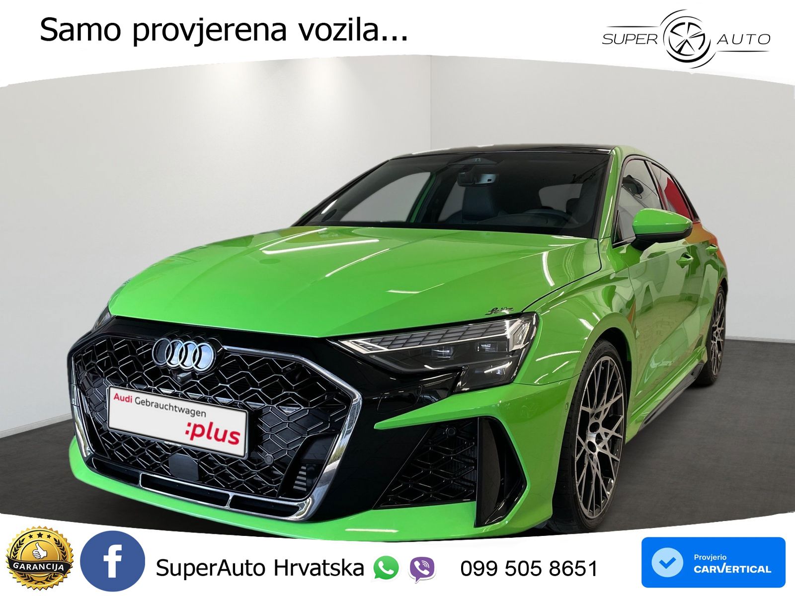 Audi RS3 Sedan 2.5 TFSI (400 KS) quattro S tronic LED+GR SJED+ACC