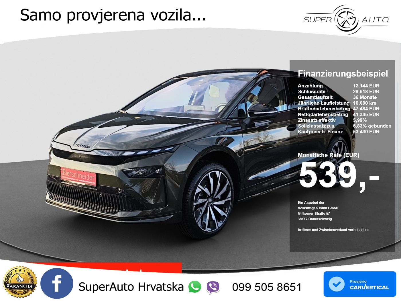 Škoda Enyaq Coupe 85x 82 kWh (286 KS) AWD SportLine LED+GR SJED+ACC