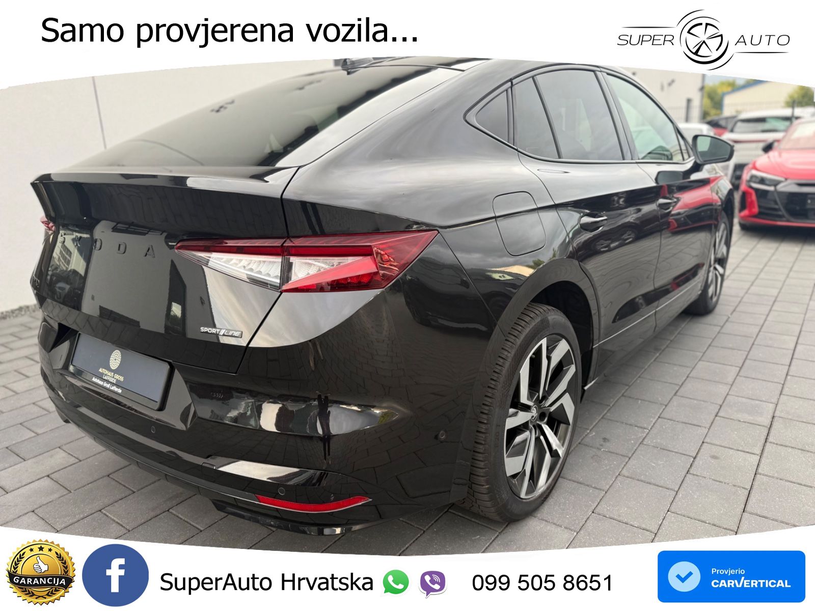 Škoda Enyaq Coupe iV 85 82 kWh (286 KS) SportLine LED+GR SJED+ACC