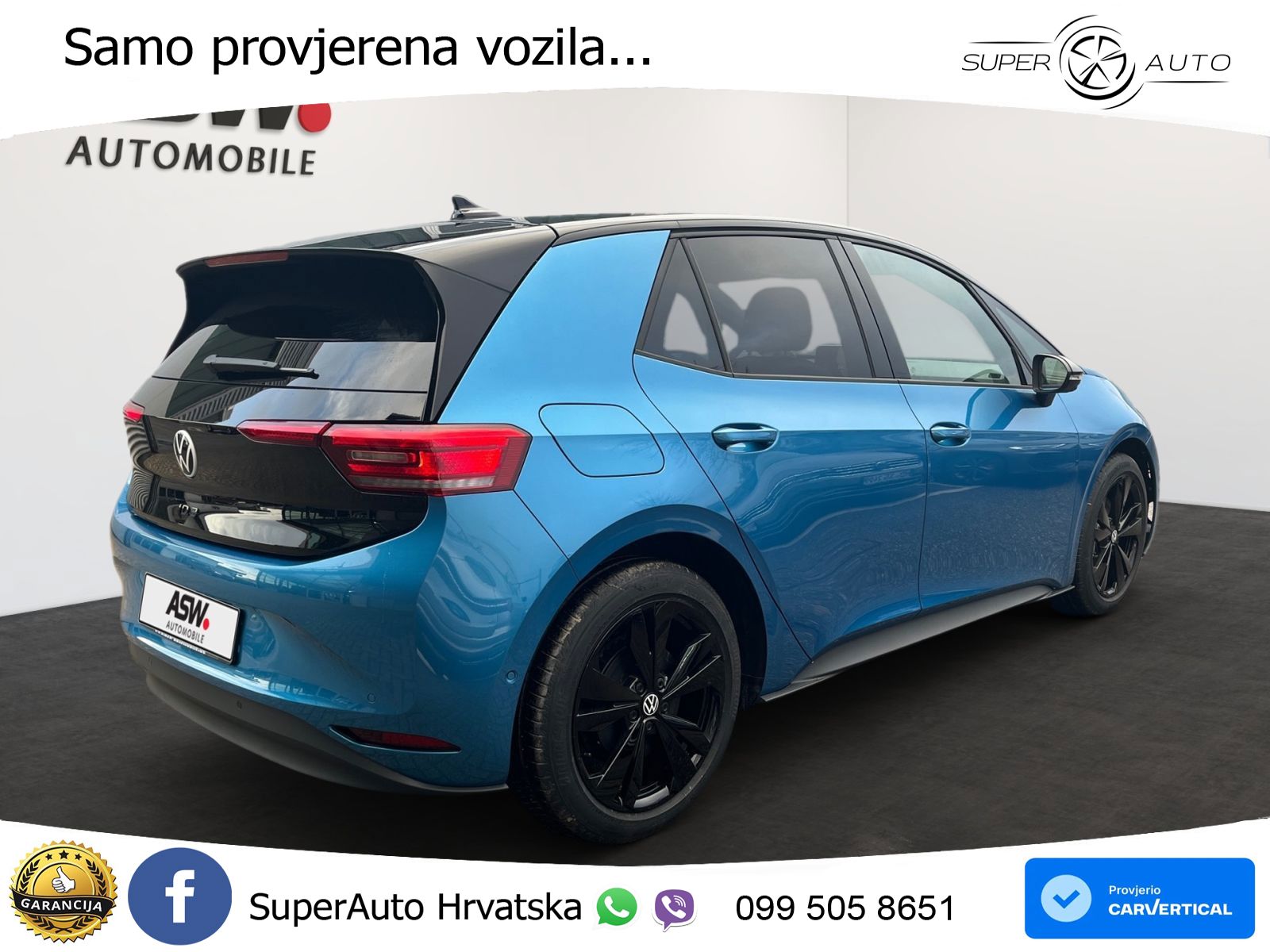 Volkswagen ID.3 Pure 55 kWh (170 KS)