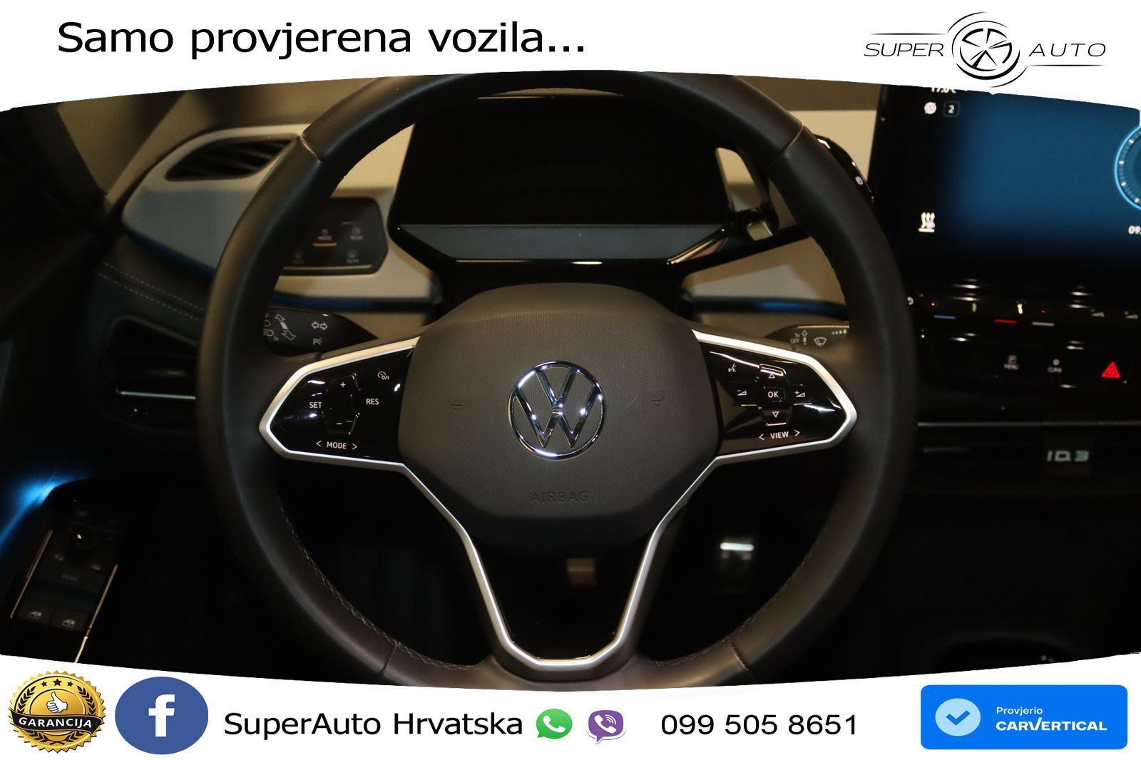 Volkswagen ID.3 Pro 62 kWh (204 KS) LED+GR SJED+ACC