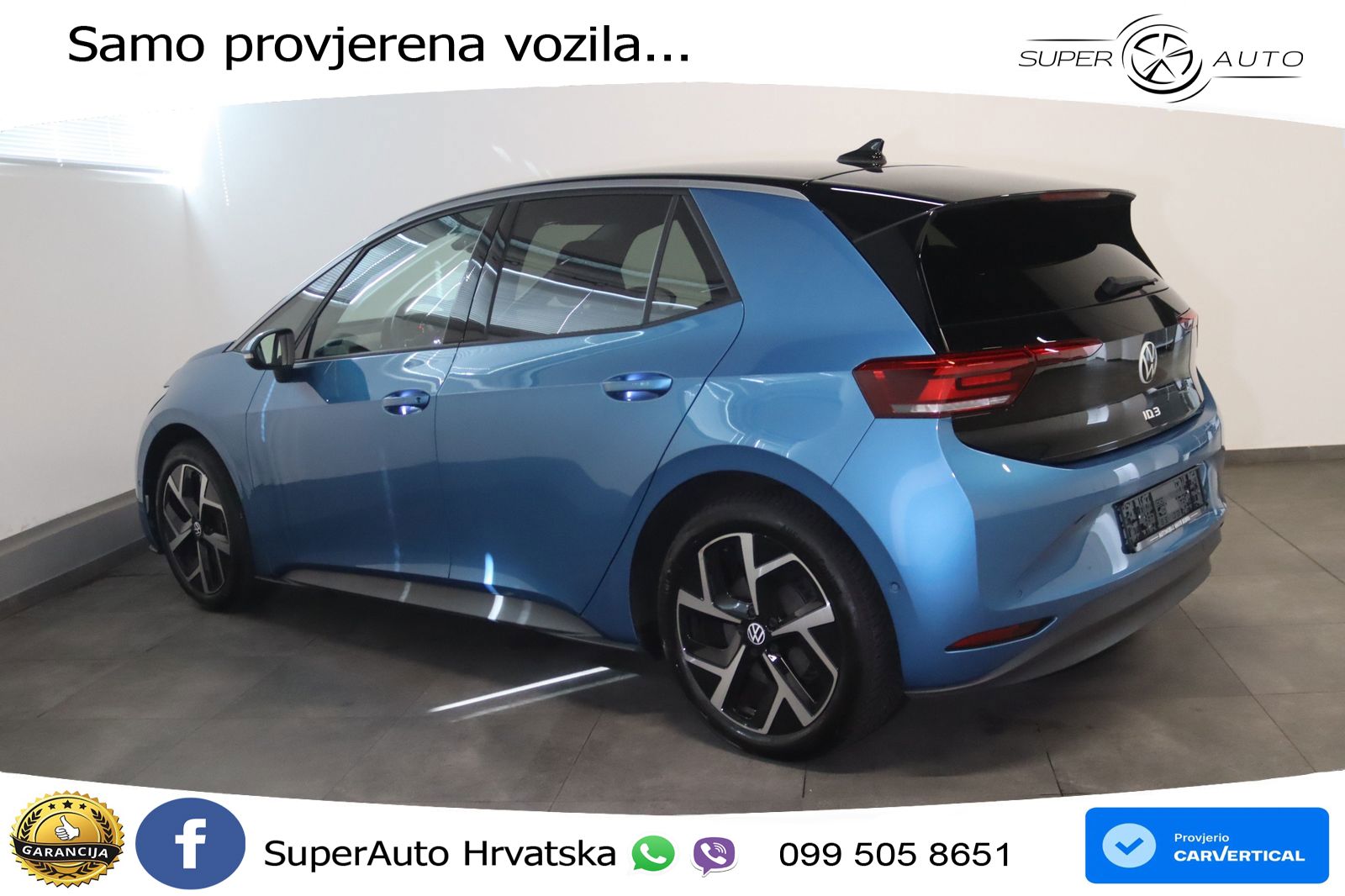 Volkswagen ID.3 Pro 62 kWh (204 KS) LED+GR SJED+ACC