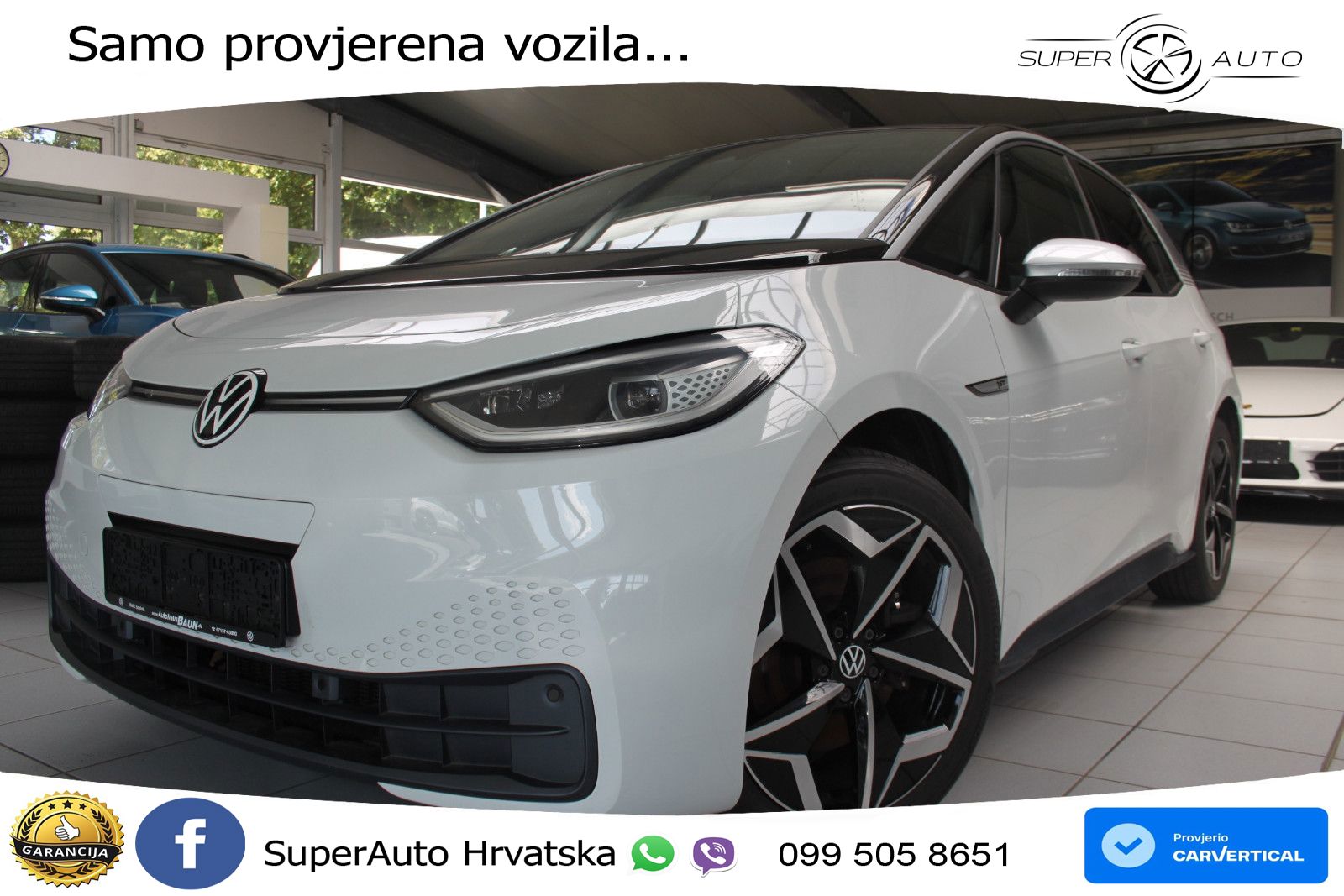 Volkswagen ID.3 Pro Performance 62 kWh (204 KS) LED+GR SJED+ACC