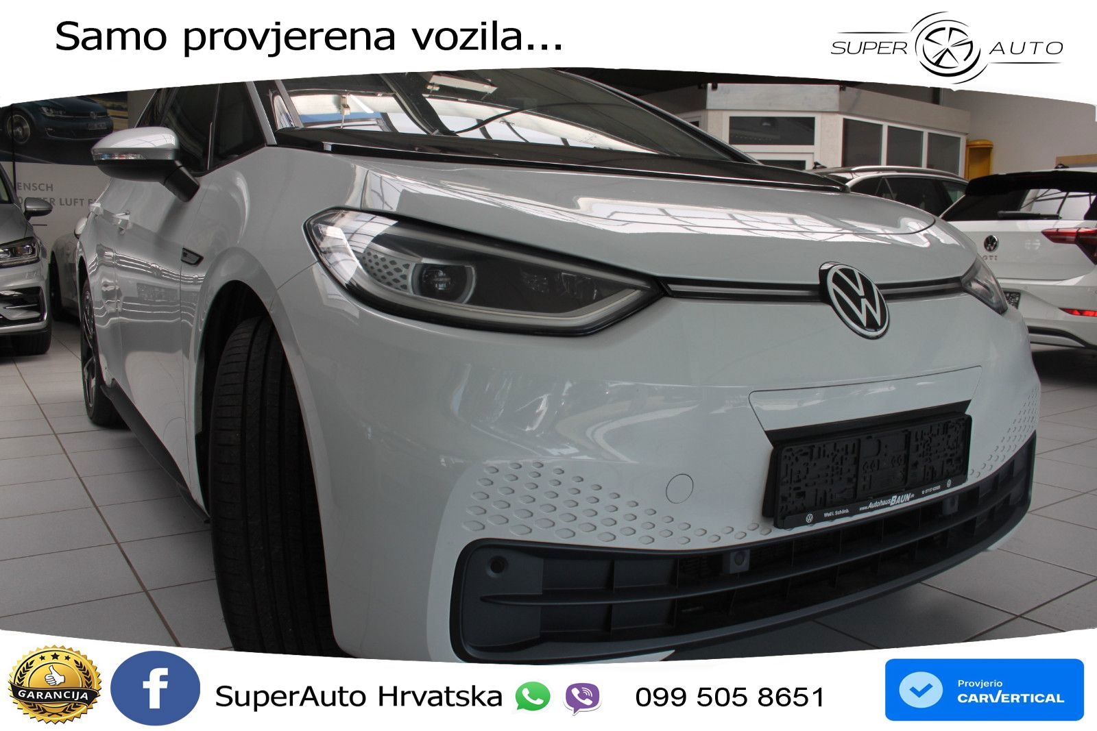 Volkswagen ID.3 Pro Performance 62 kWh (204 KS) LED+GR SJED+ACC