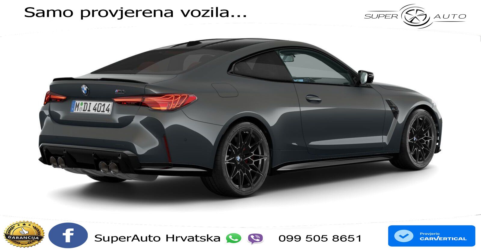 BMW M4 Competition 3.0 (530 KS) xDrive Steptronic LED+GR SJED+ACC