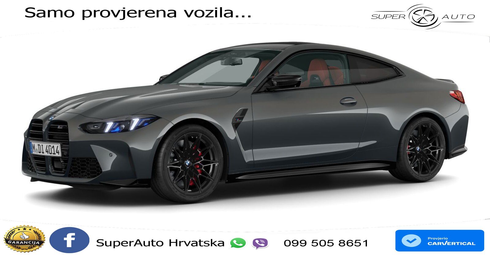 BMW M4 Competition 3.0 (530 KS) xDrive Steptronic LED+GR SJED+ACC