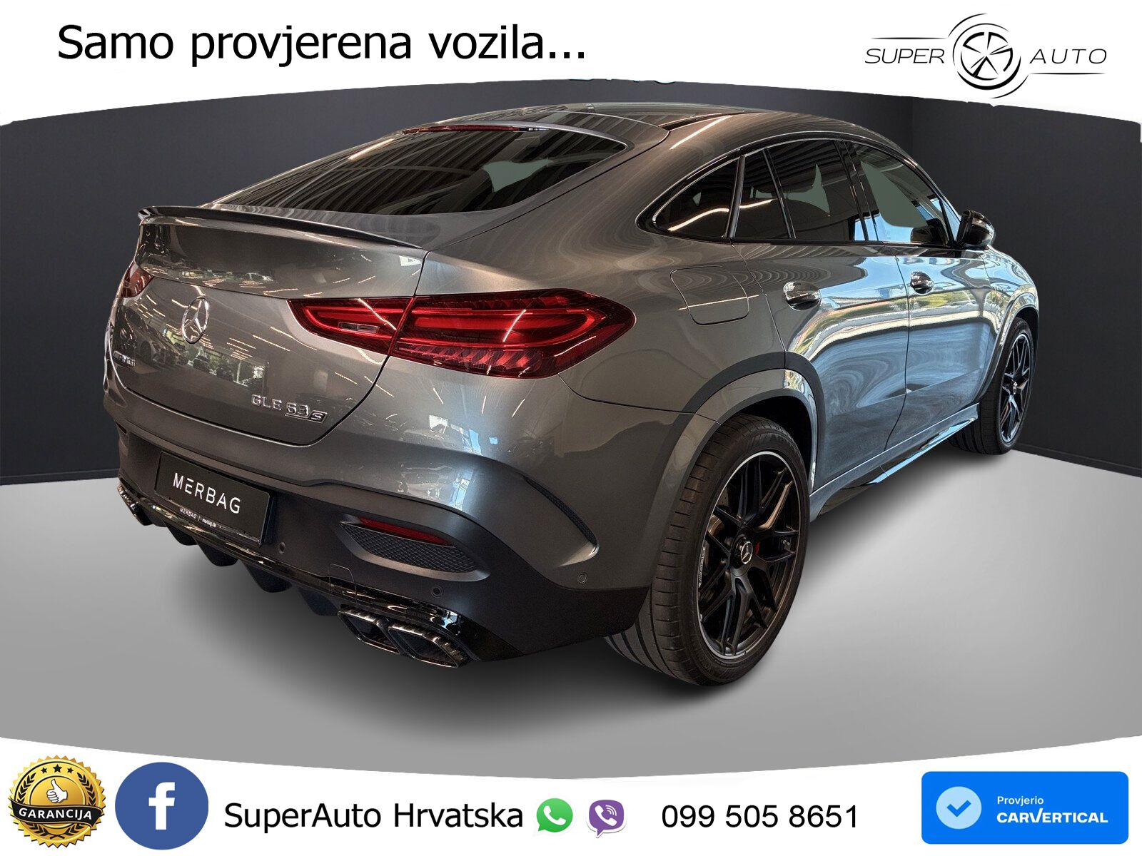 Mercedes AMG GLE Coupe 63 S V8 (612 KS) EQ Boost 4MATIC+ AMG SPEEDSHIFT TCT 9G LED+GR SJED+ACC