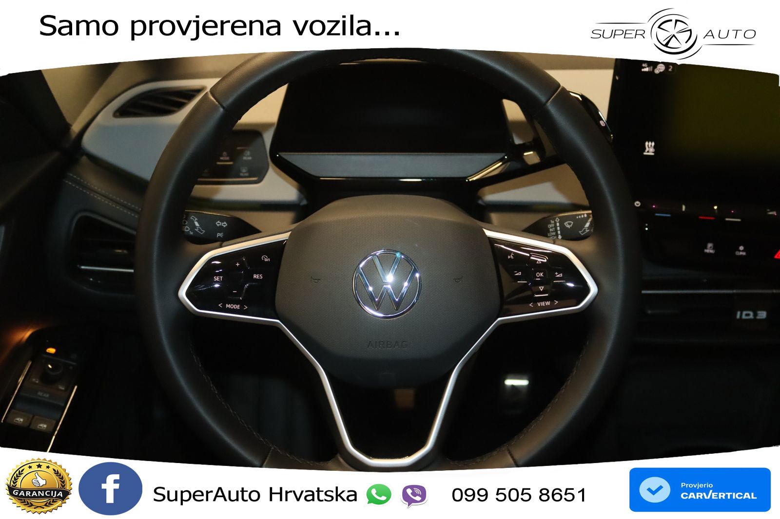 Volkswagen ID.3 Pro 62 kWh (204 KS) LED+GR SJED+ACC