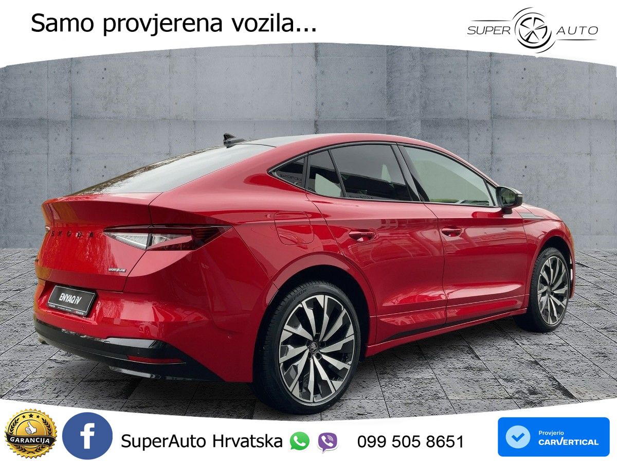 Škoda Enyaq Coupe 85x 82 kWh (286 KS) AWD SportLine LED+GR SJED+ACC