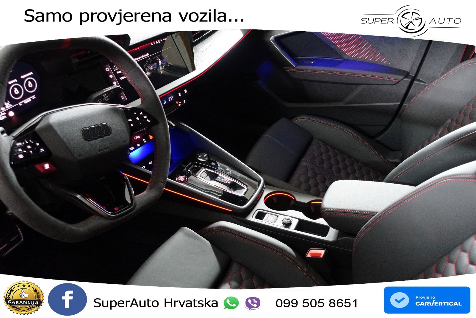 Audi RS3 Sedan 2.5 TFSI (400 KS) quattro S tronic LED+GR SJED+ACC