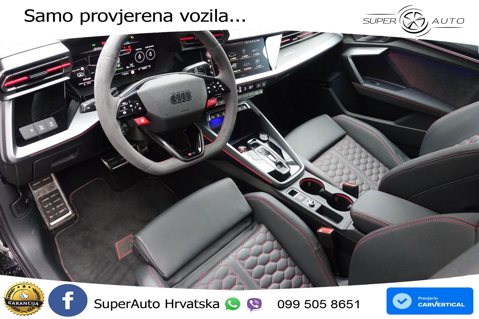 Audi RS3 Sedan 2.5 TFSI (400 KS) quattro S tronic LED+GR SJED+ACC