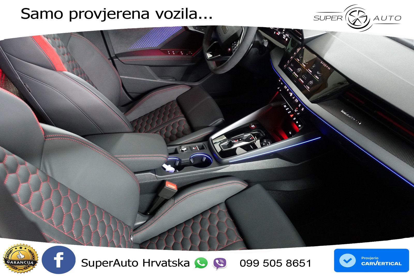 Audi RS3 Sedan 2.5 TFSI (400 KS) quattro S tronic LED+GR SJED+ACC