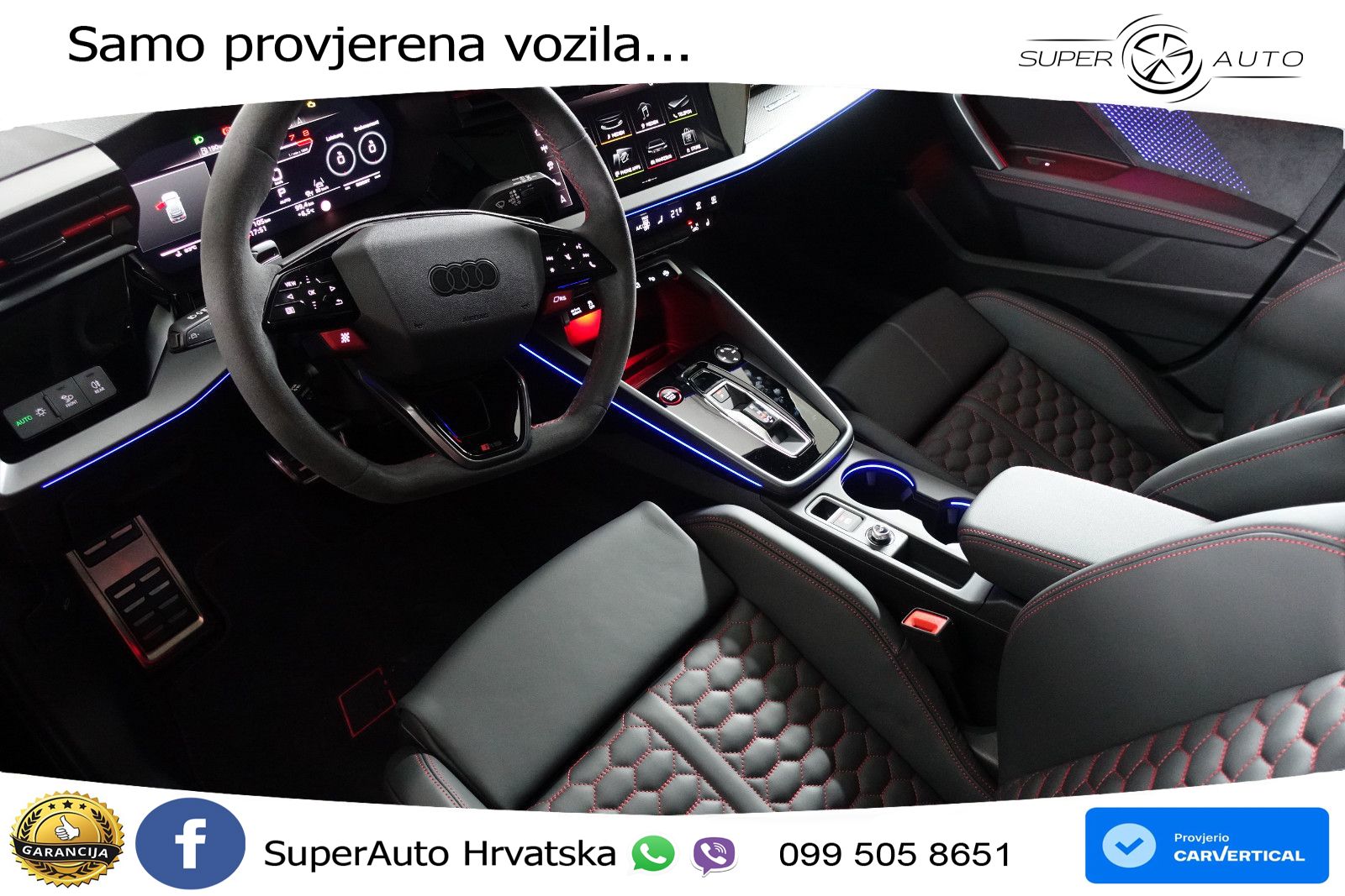 Audi RS3 Sedan 2.5 TFSI (400 KS) quattro S tronic LED+GR SJED+ACC