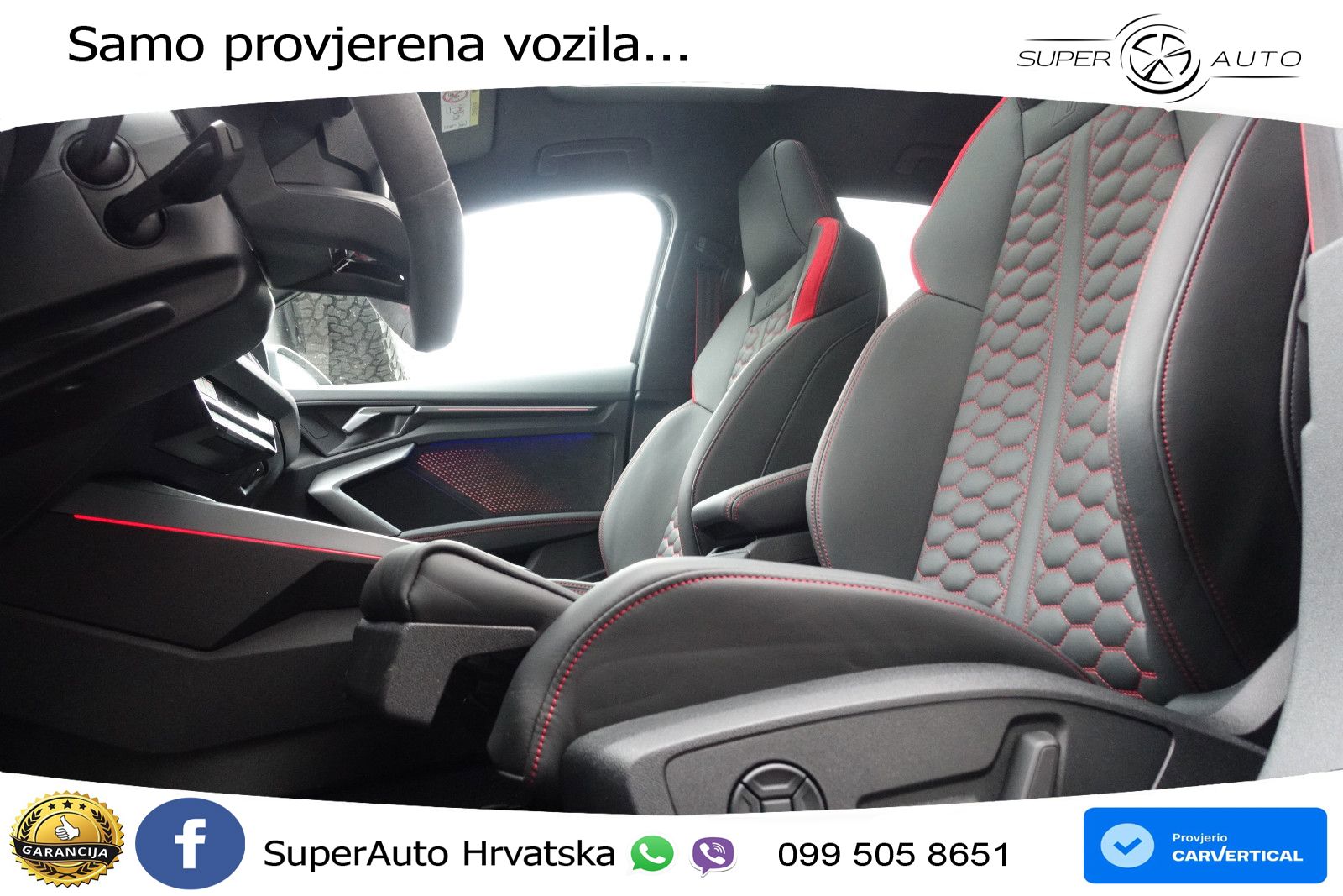 Audi RS3 Sedan 2.5 TFSI (400 KS) quattro S tronic LED+GR SJED+ACC