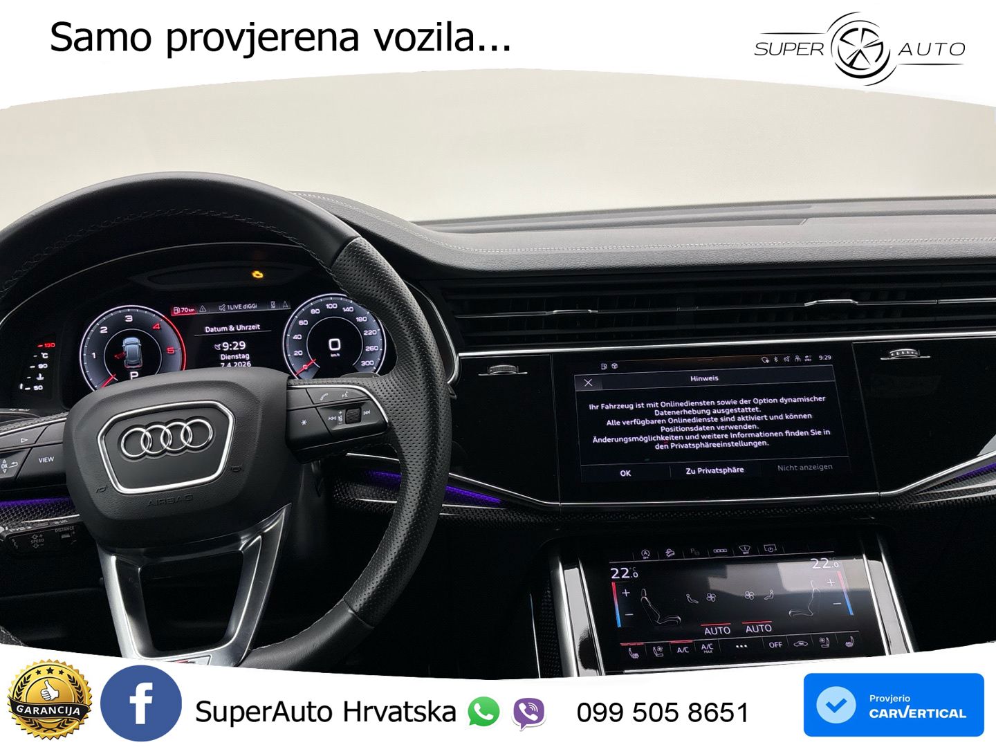 Audi Q8 50 TDI V6 (286 KS) quattro Tiptronic