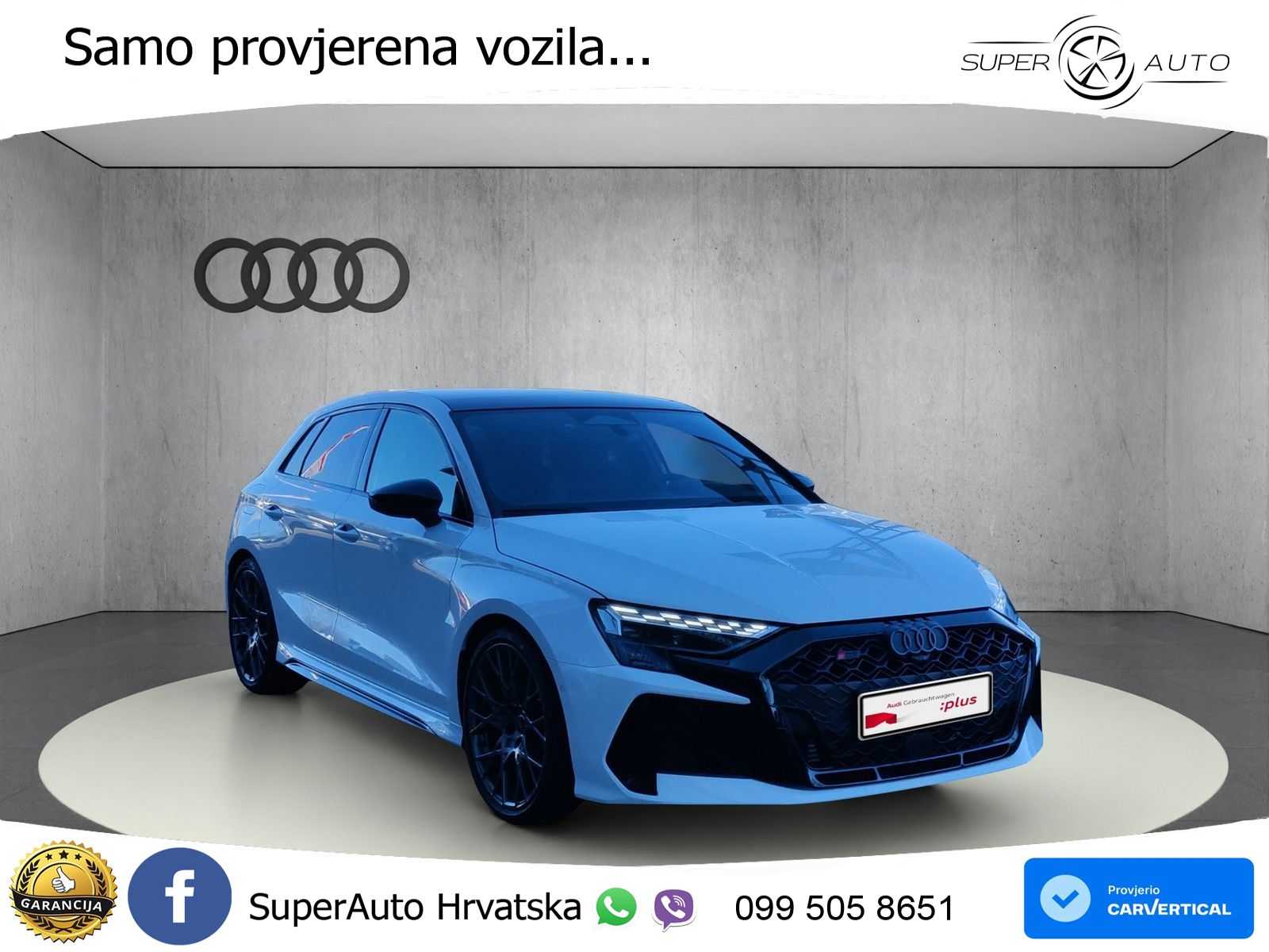 Audi RS3 Sedan 2.5 TFSI (400 KS) quattro S tronic LED+GR SJED+ACC