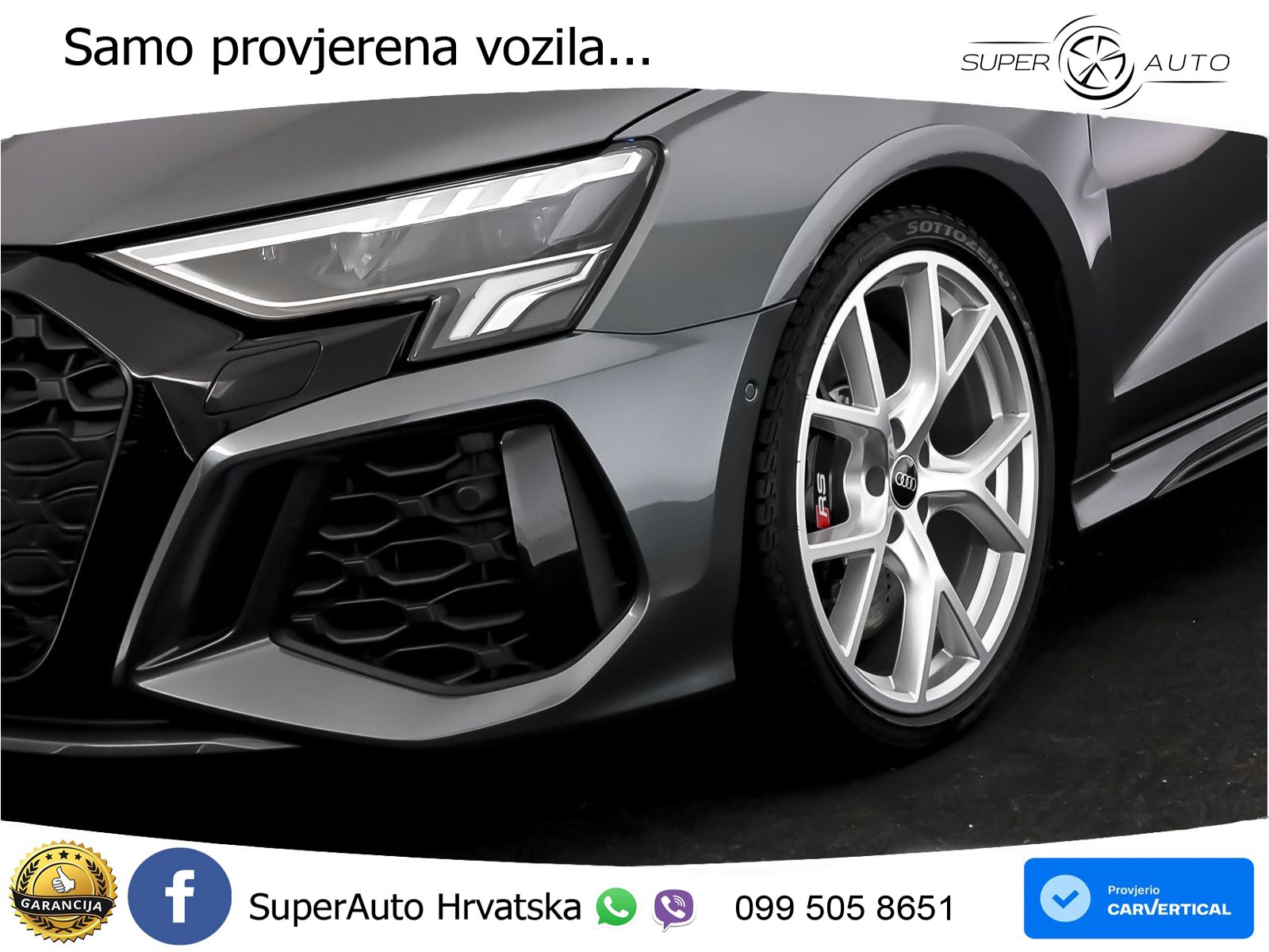 Audi RS3 Sedan 2.5 TFSI (400 KS) quattro S tronic LED+GR SJED+ACC