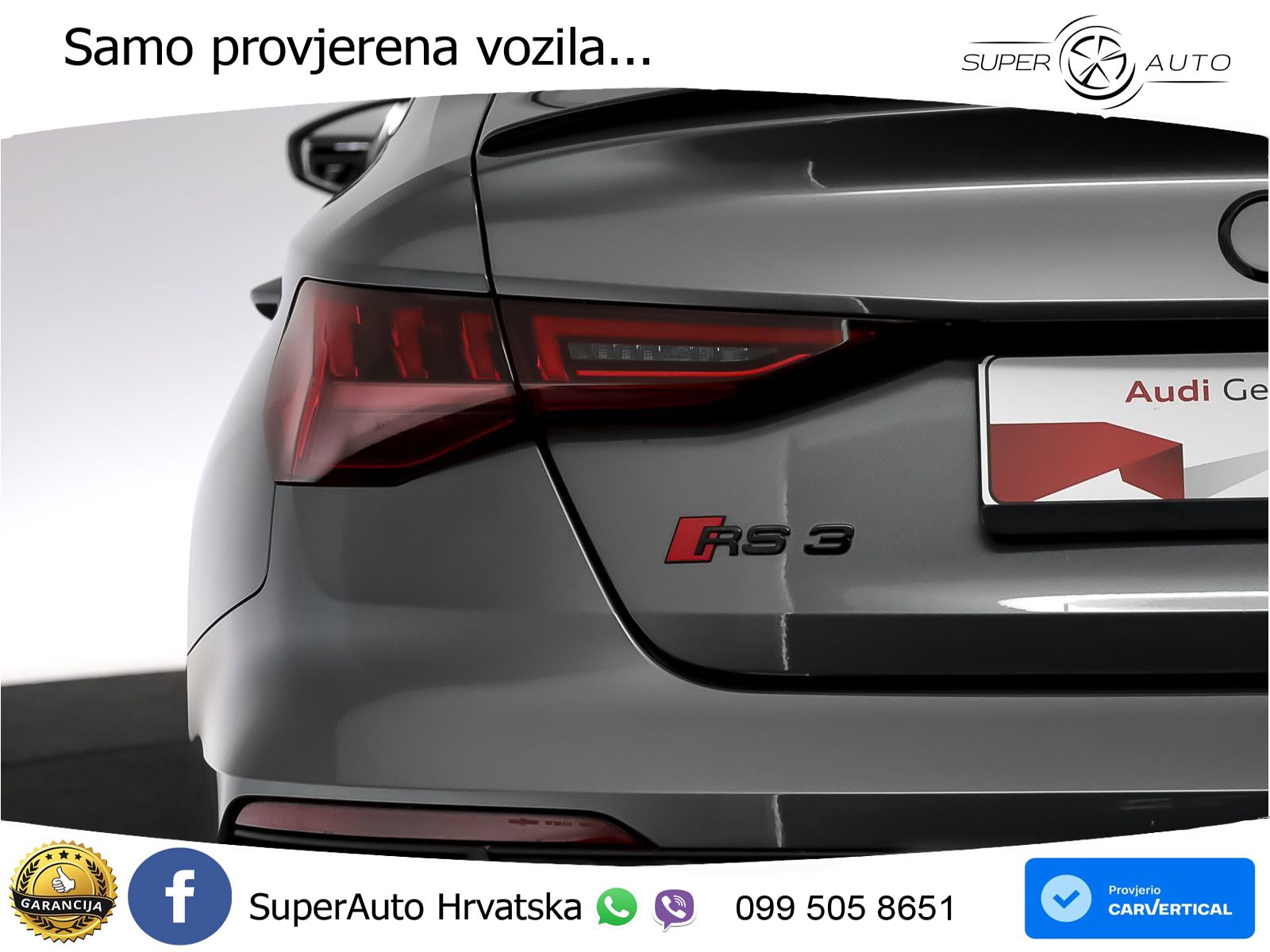 Audi RS3 Sedan 2.5 TFSI (400 KS) quattro S tronic LED+GR SJED+ACC