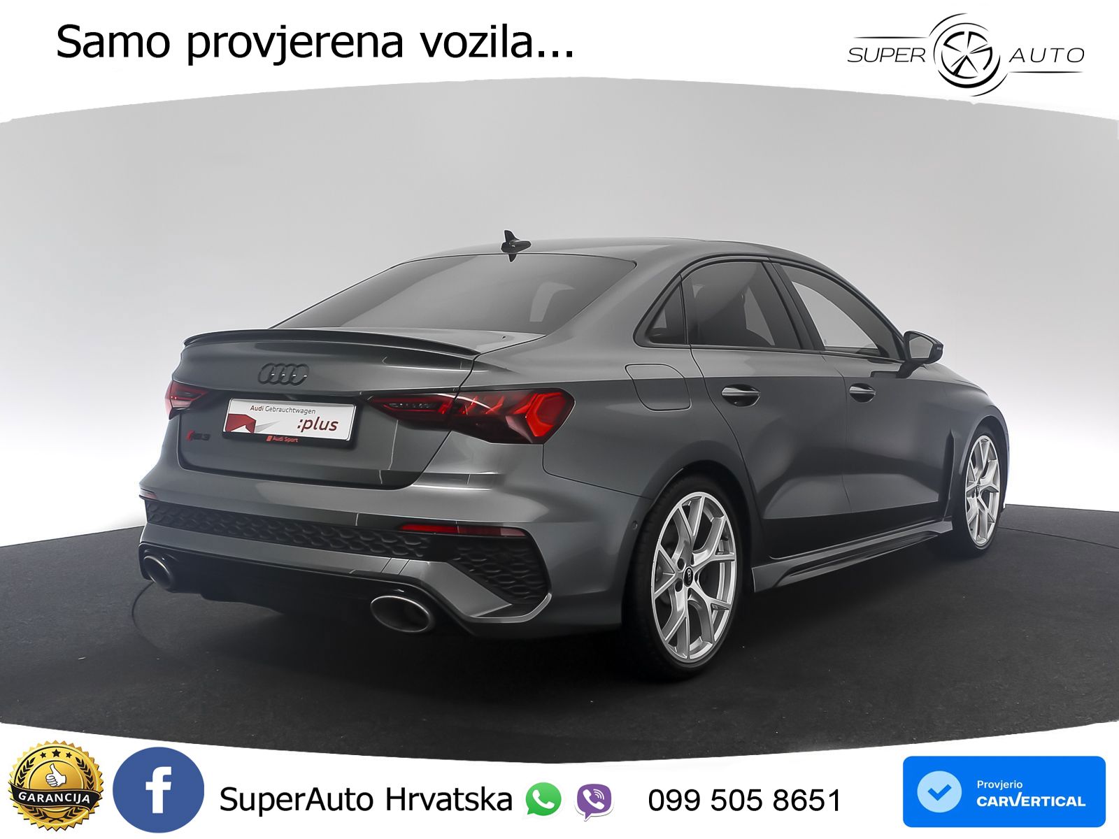 Audi RS3 Sedan 2.5 TFSI (400 KS) quattro S tronic LED+GR SJED+ACC