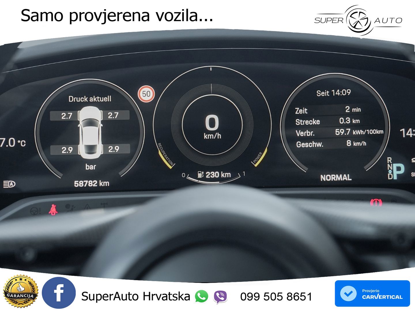 Porsche Taycan GTS Performance Plus 93.4 kWh (598 KS)