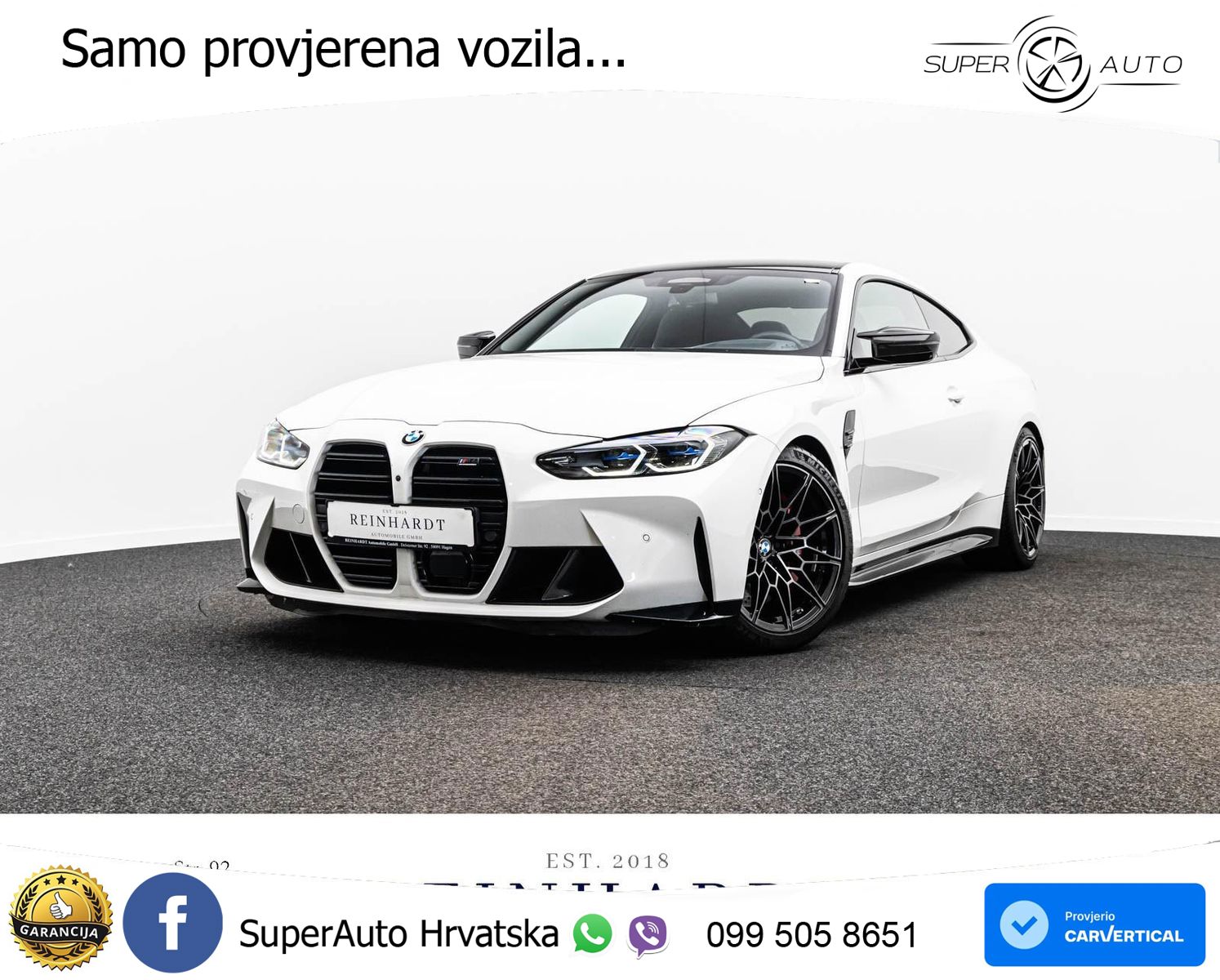 BMW M4 Competition 3.0 (510 KS) Steptronic LED+GR SJED+ACC