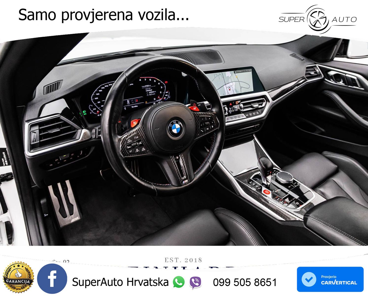 BMW M4 Competition 3.0 (510 KS) Steptronic LED+GR SJED+ACC