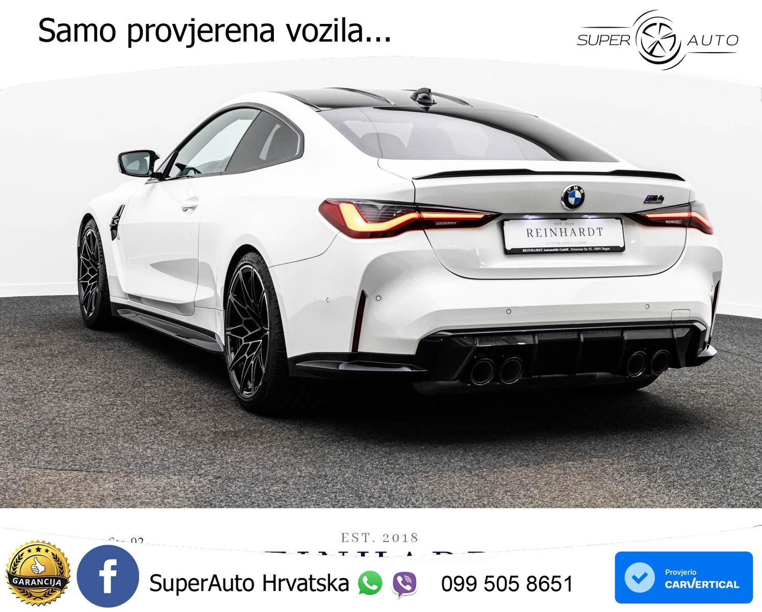 BMW M4 Competition 3.0 (510 KS) Steptronic LED+GR SJED+ACC