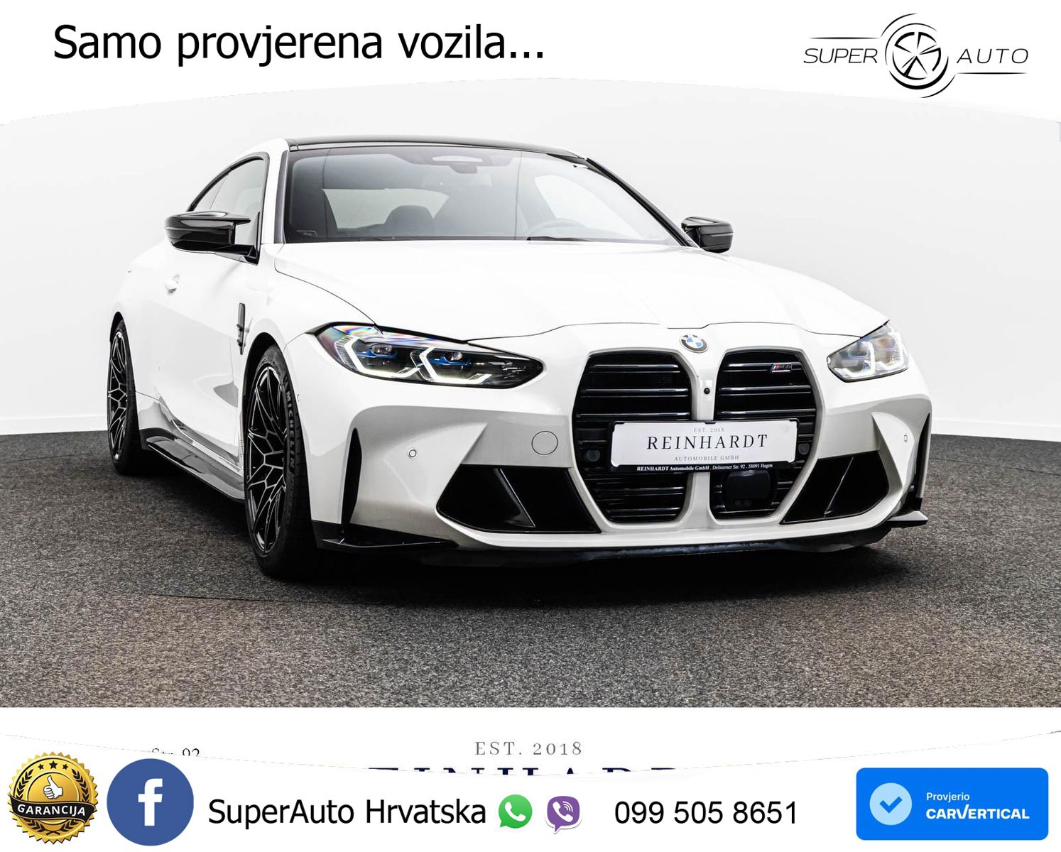 BMW M4 Competition 3.0 (510 KS) Steptronic LED+GR SJED+ACC