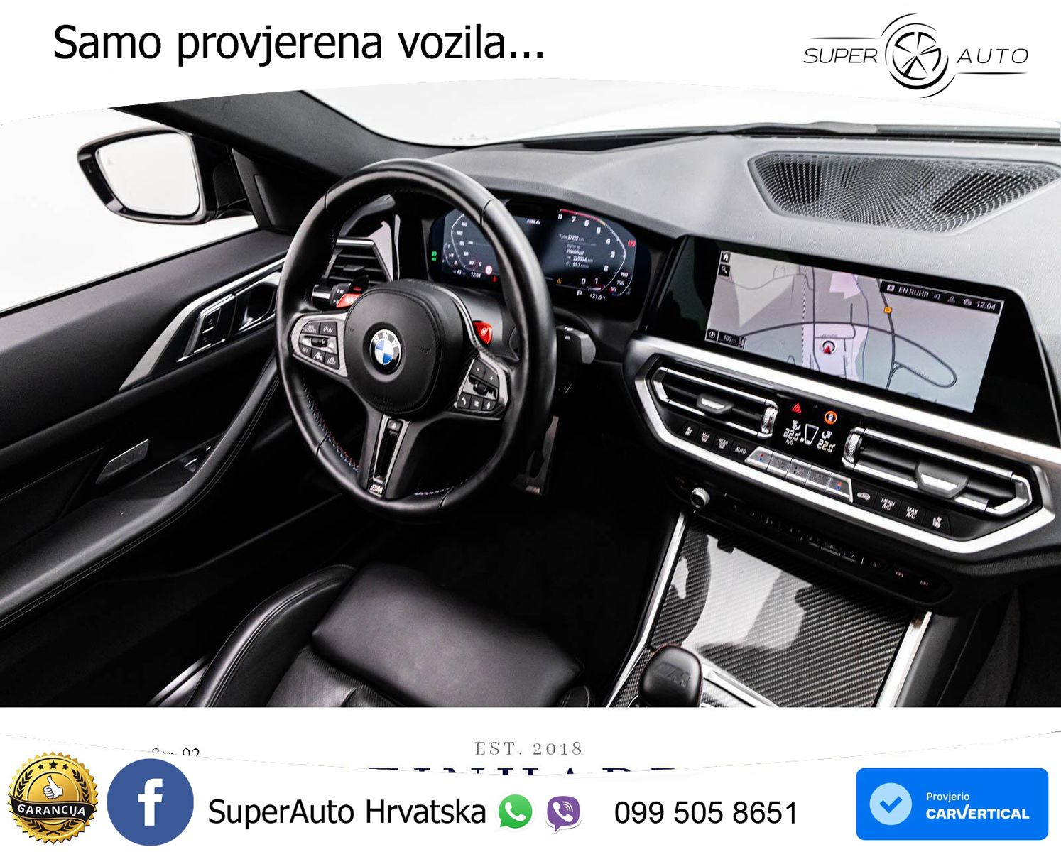 BMW M4 Competition 3.0 (510 KS) Steptronic LED+GR SJED+ACC