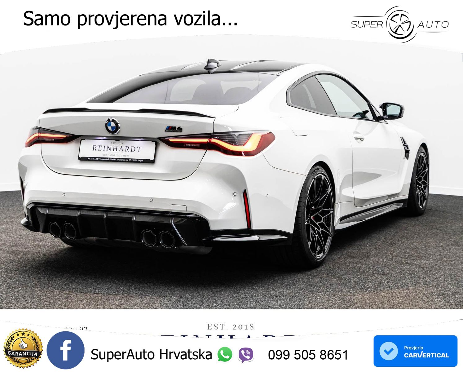 BMW M4 Competition 3.0 (510 KS) Steptronic LED+GR SJED+ACC